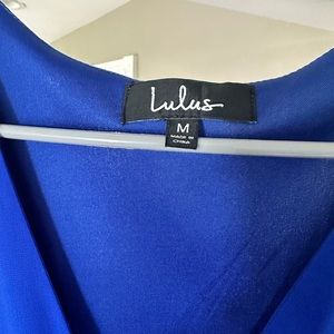 Lulus long sleeve blue dress size Medium